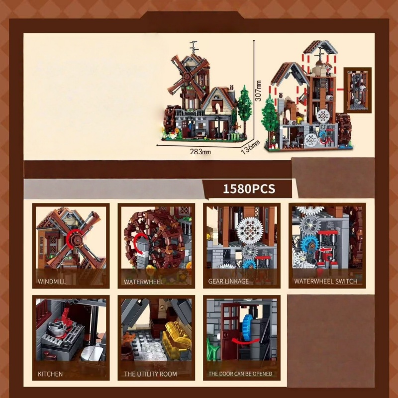 European Style Windmill Cottag - đánh giá và giá Interior Detailing Kit