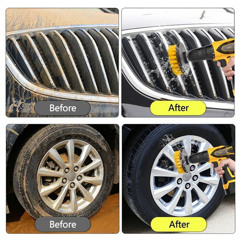 15pcs Electric Floor Scrubber  - đánh giá và giá Car Cleaning Brush